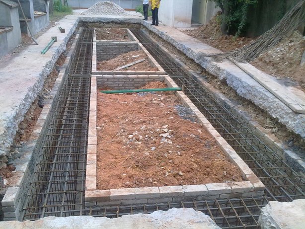 无锡地磅施工现场。