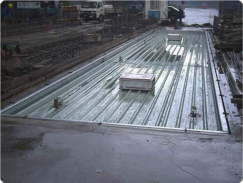 无锡地磅施工现场。